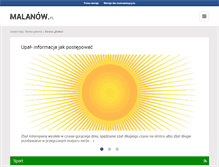 Tablet Screenshot of malanow.pl
